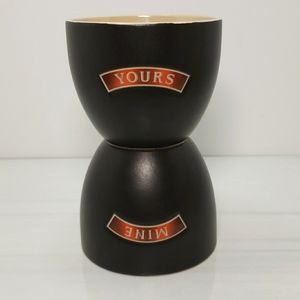 Bailey's Ceramic Yours & Mine Desert Cups